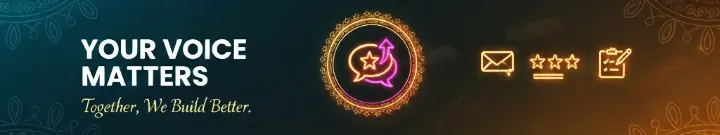 DesiUstad user feedback and complaint form icon.